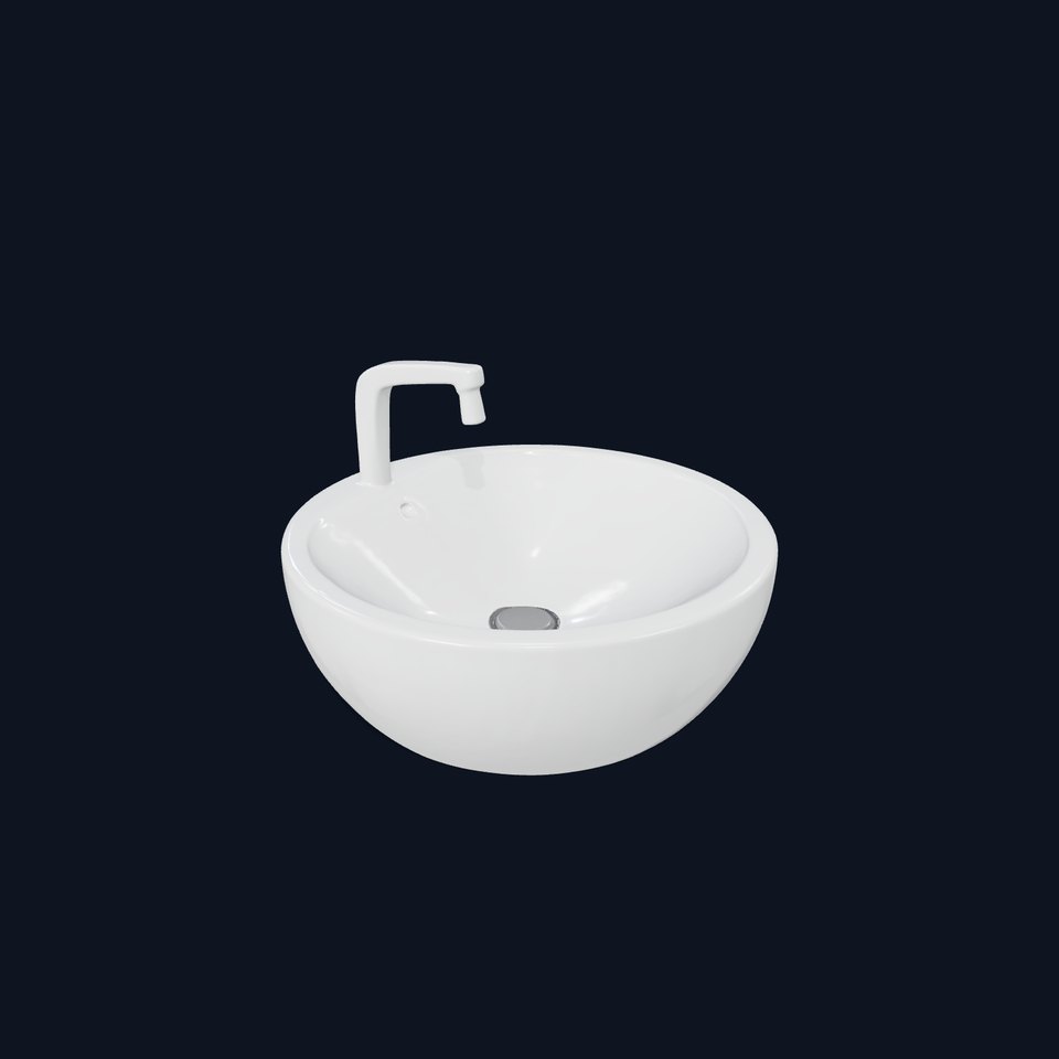 Modern Porcelain Basin model pack